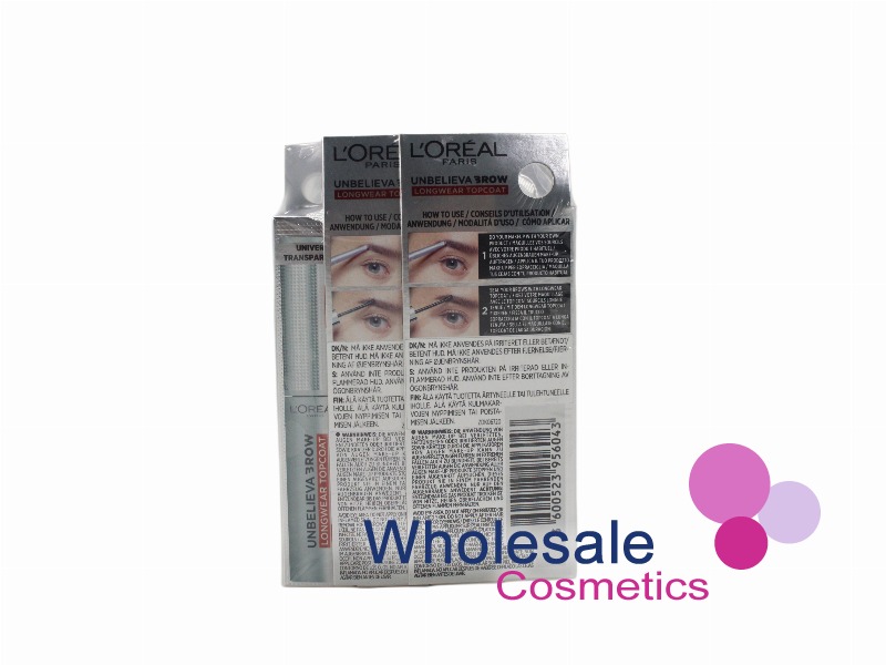 8 x L'Oreal Paris Unbelieva Brow 30h Longwear Topcoat - TRANSPARENT